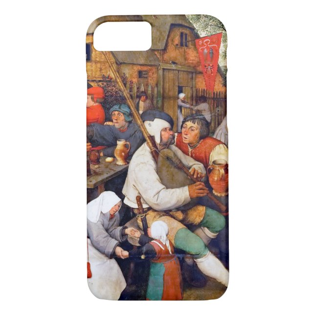 The Peasant Dance, Pieter Bruegel Case-Mate iPhone Case (Back)