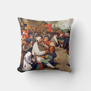 The Peasant Dance, Pieter Bruegel Cushion