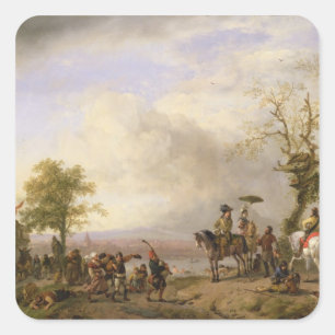 The Peasant Wedding Square Sticker