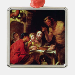 The Peasants and the Satyr Metal Tree Decoration