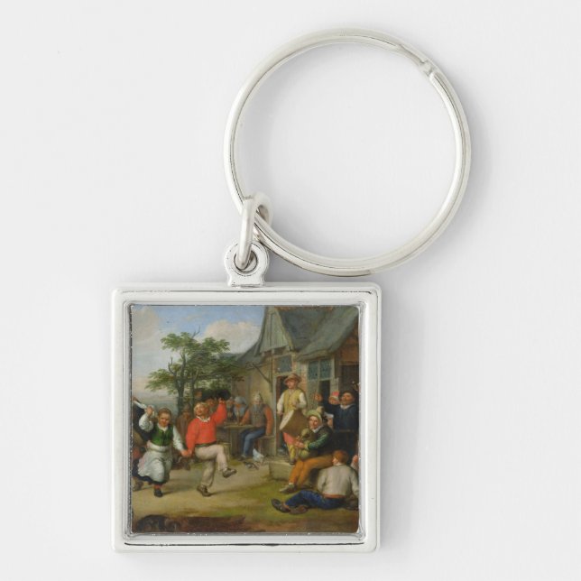 The Peasants' Dance, 1678 Key Ring (Front)