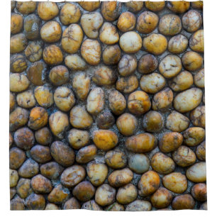 The pebble stone floors, background texturesabstra shower curtain