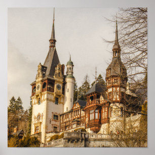 The Peles Castle in Prahova County,  Romania Poster
