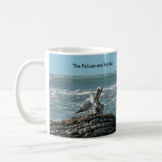 The Pelican and his Gull Coffee Mug