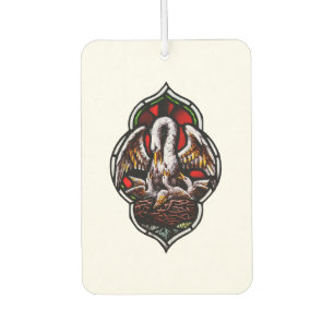 The Pelican as a Christian Symbol Car Air Freshener