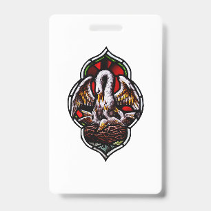 The Pelican as a Christian Symbol ID Badge