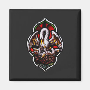 The Pelican as a Christian Symbol Magnet
