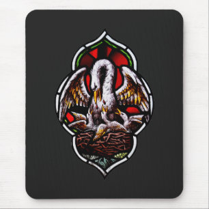 The Pelican in Her Piety Eucharistic Symbol Mouse Pad