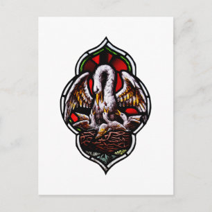 The Pelican in Her Piety Eucharistic Symbol Postcard