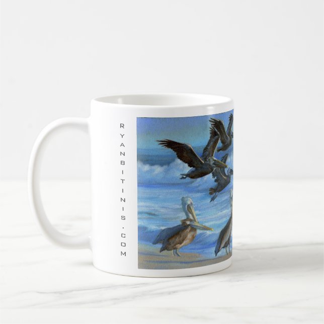 The Pelicans of Ventura Coffee Mug (Left)