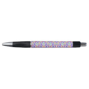 The pen features black accents and a click