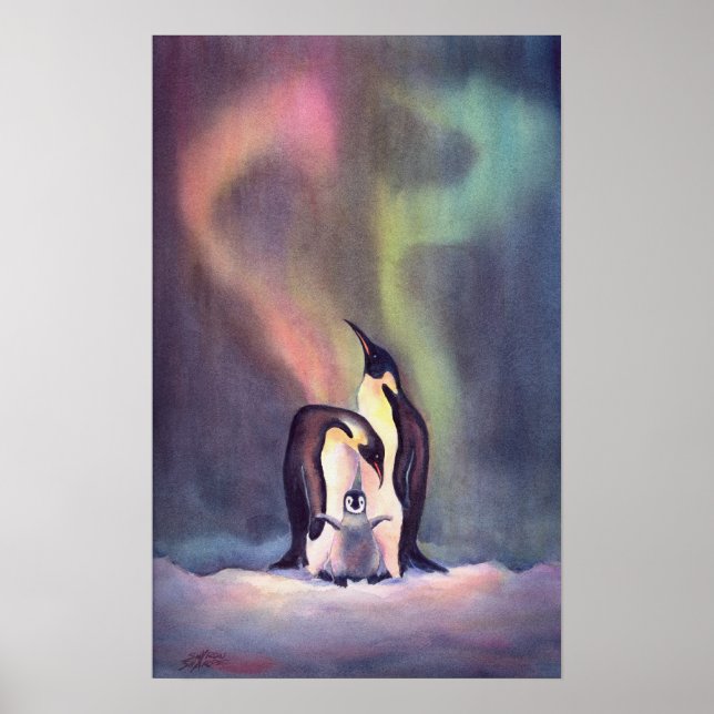 THE PENGUIN FAMILY by SHARON SHARPE Poster (Front)