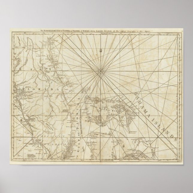 The Peninsula and Gulf of Florida Poster (Front)