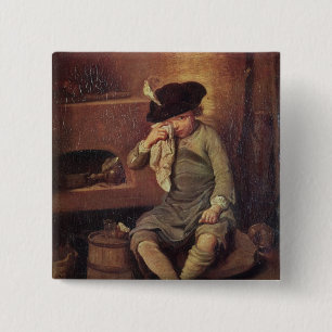 The Penitent Child 15 Cm Square Badge