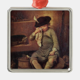 The Penitent Child Metal Ornament