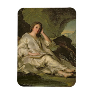 The Penitent Magdalene (oil on canvas) Magnet