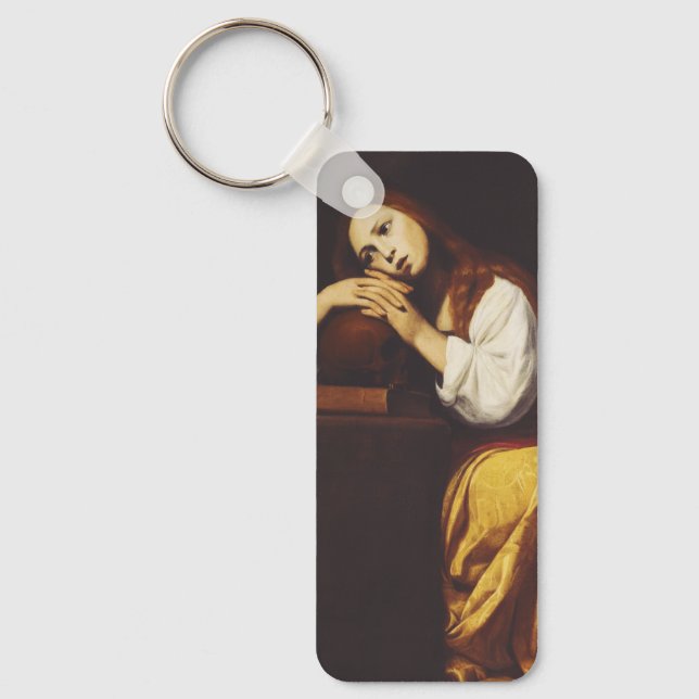 The Penitent Mary Magdalene by Giacomo Galli Key Ring (Front)