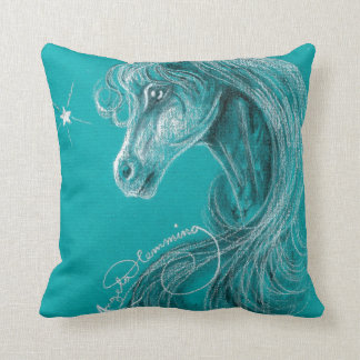 The Pensive Arabian Horse Cushion