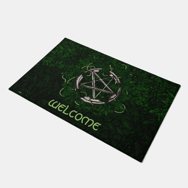 The Pentacle & The Ivy Doormat (Angled)