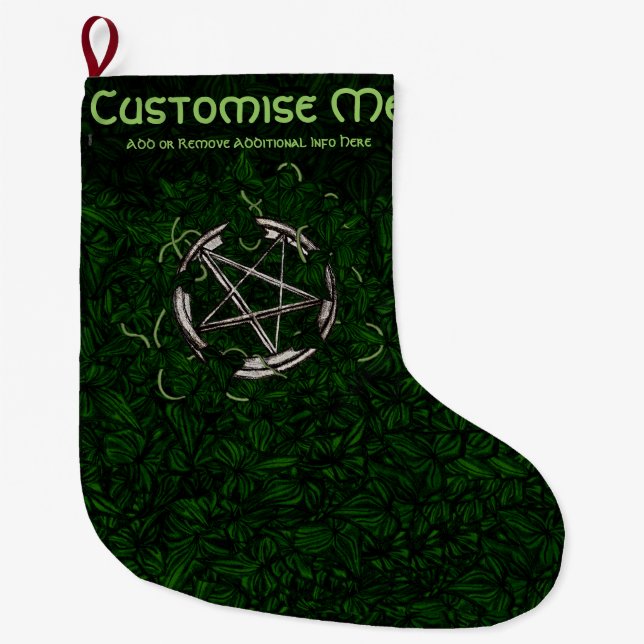 The Pentacle & The Ivy Large Christmas Stocking (Front)