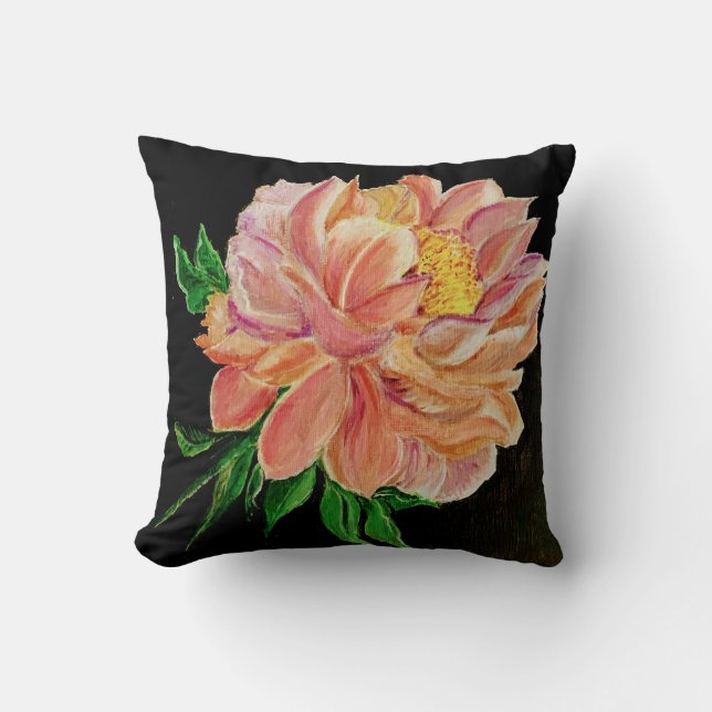 The peony is one of summer's favourite flower.  cushion (Front)