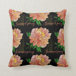 The peony is one of summer's favourite flower.  cushion