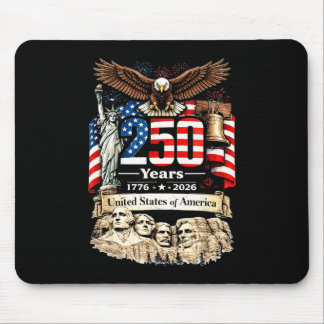 The people 250 years of freedom 4th of july mouse pad