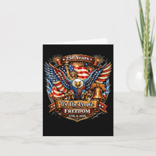The people 250th birthday american patriotic 4th o card