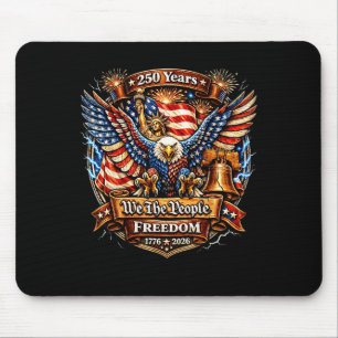 The people 250th birthday american patriotic 4th o mouse pad