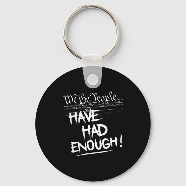 The people have had enough - protest constitution key ring (Front)