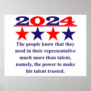 The People Know That They Need - Political Quote  Poster