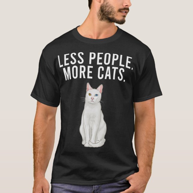 The People More Cats Khao Manee Funny Introduced T-Shirt (Front)