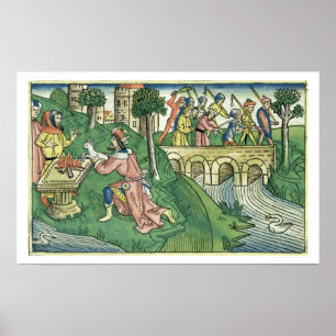 The people of Damascus are taken captive Poster