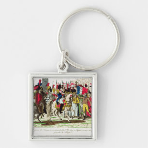 The People of Paris Acclaiming Napoleon Key Ring