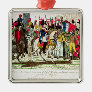 The People of Paris Acclaiming Napoleon Metal Ornament