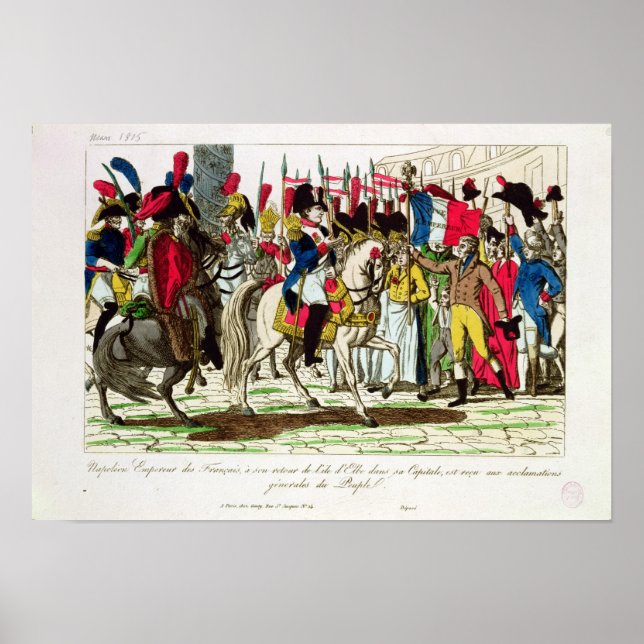 The People of Paris Acclaiming Napoleon Poster (Front)