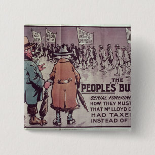 The People's Budget', 1909 15 Cm Square Badge