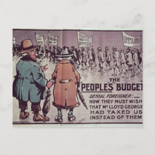 The People's Budget', 1909 Postcard