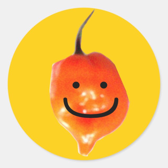 The Pepperman Classic Round Sticker (Front)