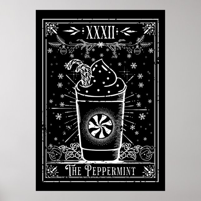 The Peppermint Latte Tarot Card Poster (Front)