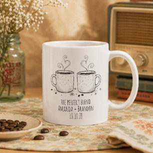 The Perfect Blend 2Cups Cosy Wedding Coffee Mug