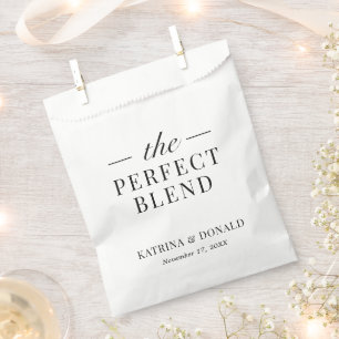The Perfect Blend Coffee Classic Wedding Favour Bag