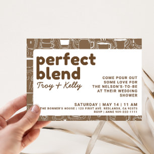 The Perfect Blend Coffee Shower Invitation