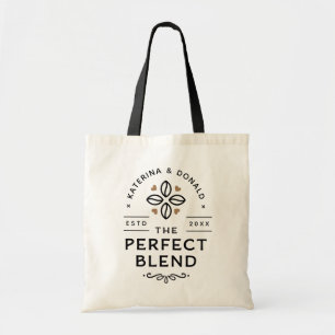 The Perfect Blend Coffee Wedding Gift Tote Bag