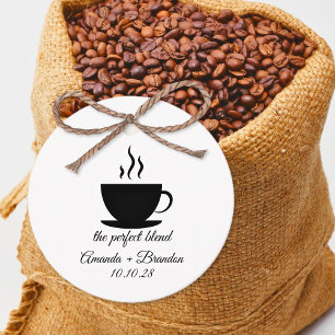 The Perfect Blend Coffee Wedding Thank You Favour Tags
