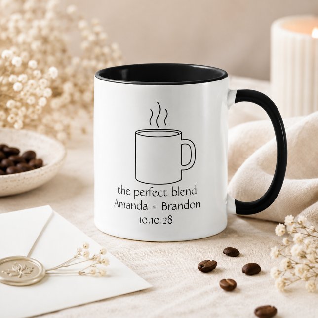 The Perfect Blend Linedrawn Wedding Mug (Creator Uploaded)