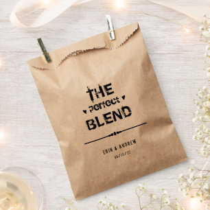 The Perfect Blend Wedding Cofee Tea Favour Bag