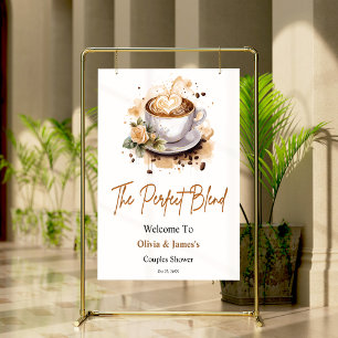 The Perfect Blend Wedding Couples Shower Welcome Poster