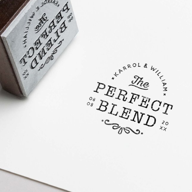 The Perfect Blend Wedding Rubber Stamp (Creator Uploaded)
