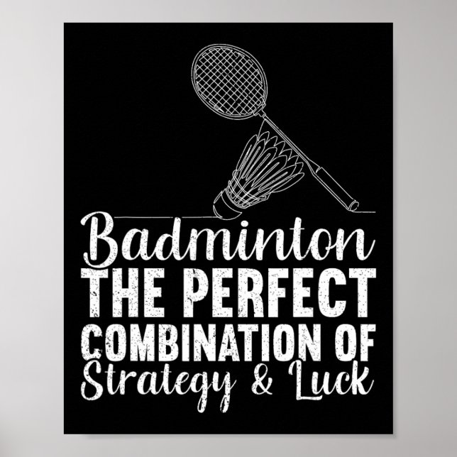 The Perfect Combination Of Strategy And Luck Funny Poster (Front)